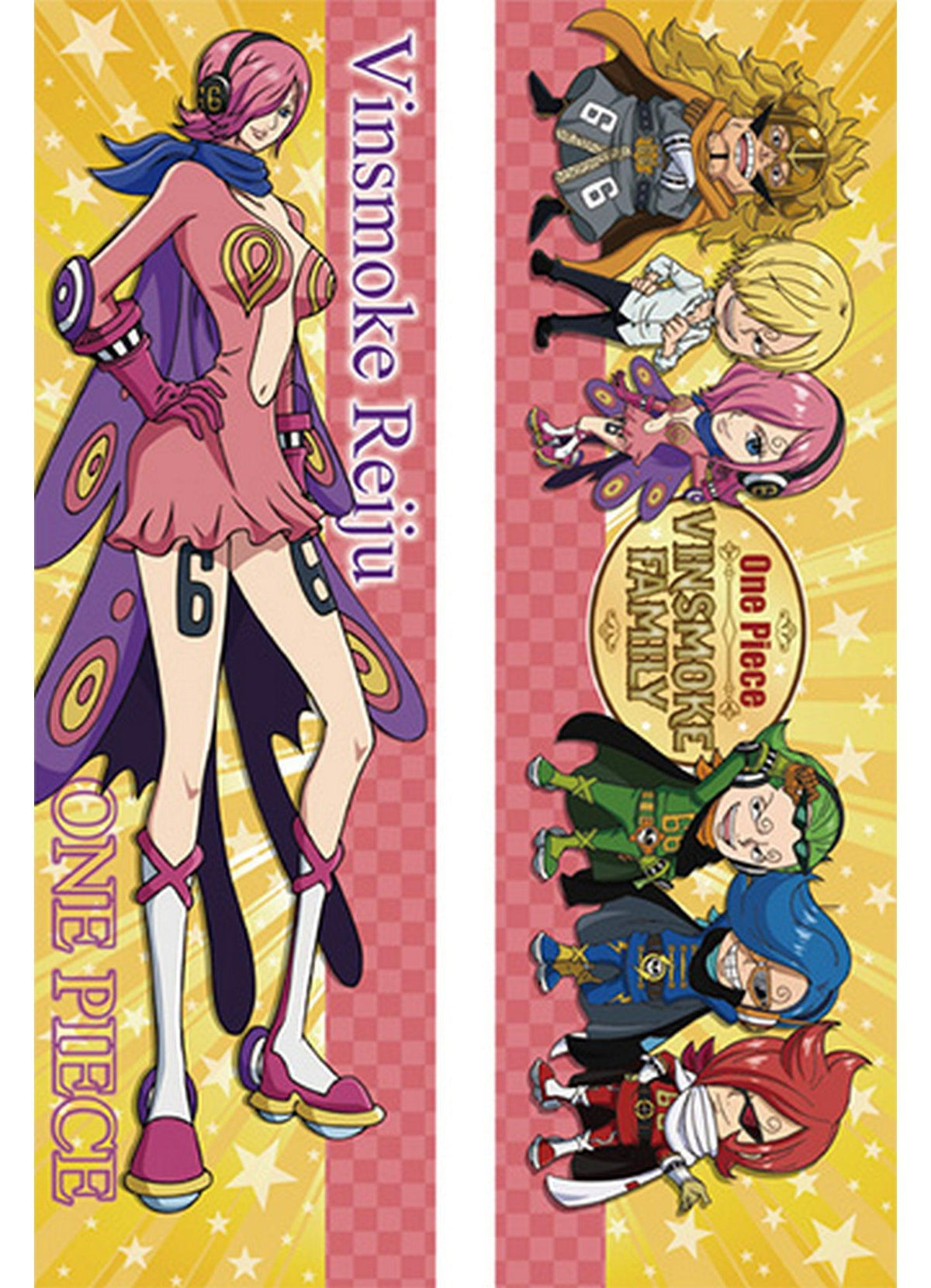 One Piece - Vinsmoke Reiju & SD Family Body Pillow Case - Great Eastern Entertainment