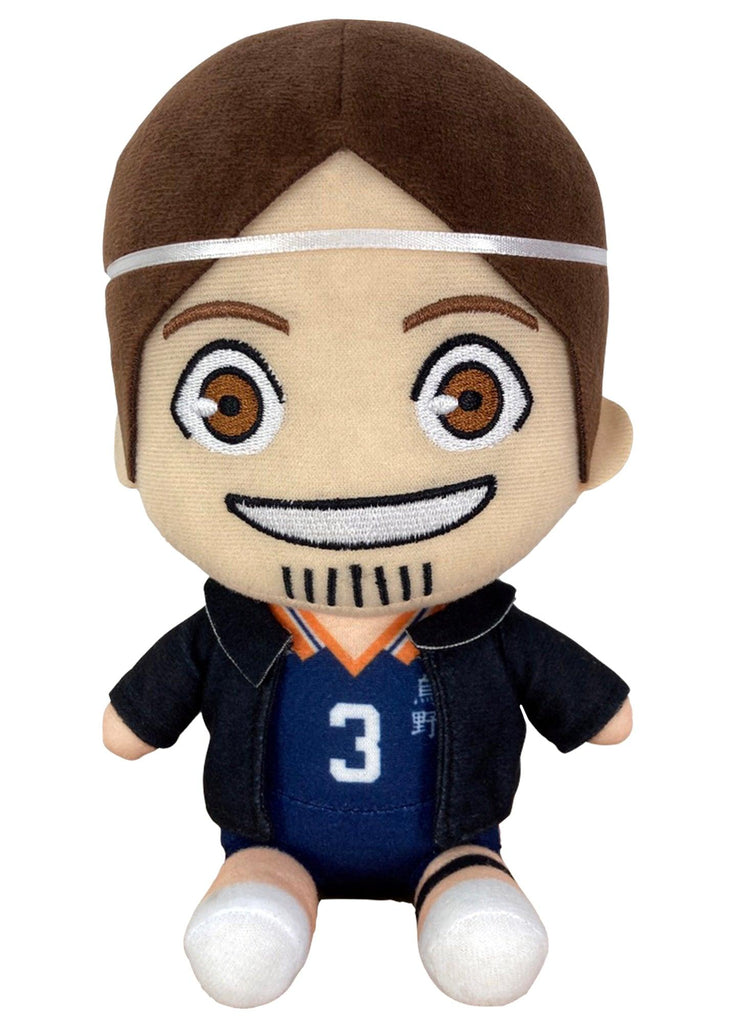 Haikyu!! S3 - Asahi Azumane Jacket Sitting Pose Plush 7"H