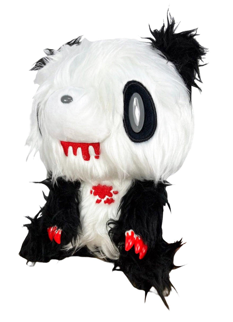 Gloomy Bear - Black White Gloomy Bear Sitting Pose Long Hair Fur Plush 7"H - Great Eastern Entertainment