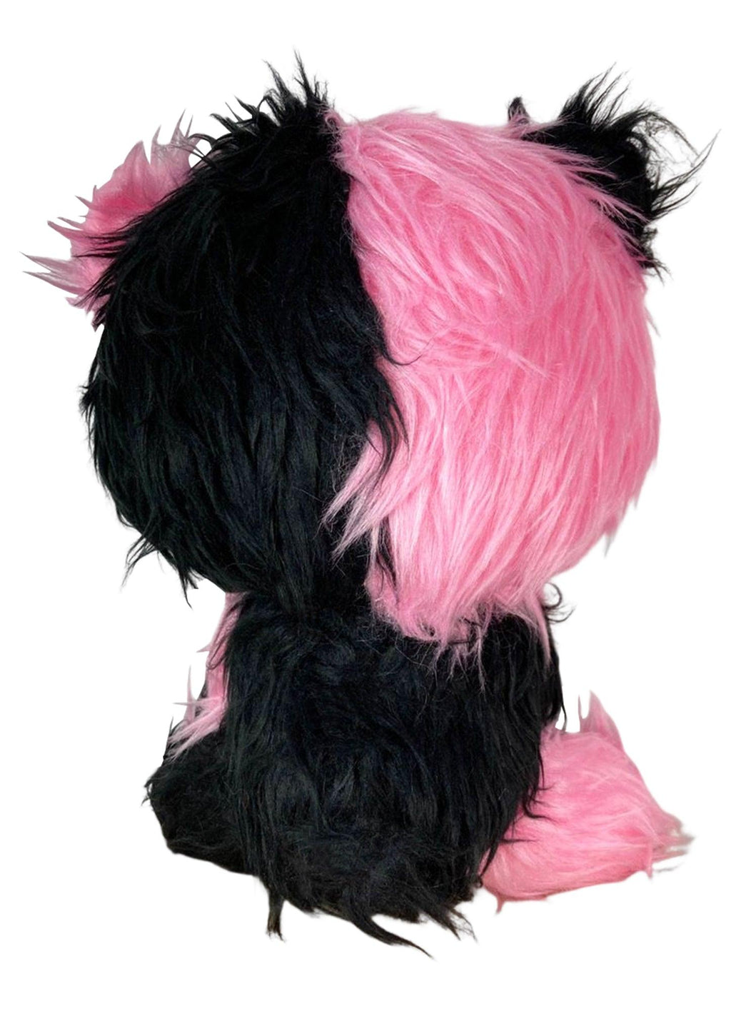 Gloomy Bear - Black Pink Gloomy Bear Sitting Pose Long Hair Fur Plush 7"H - Great Eastern Entertainment