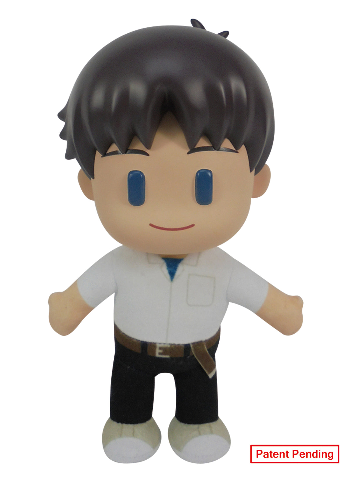Evangelion New Movie - Shinji Ikari Plastic Head Movable Ver Plush 8"H