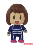 My Hero Academia - Ochaco Uraraka Sportswear Plastic Head Movable Plush 4.5"H
