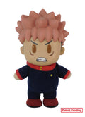 Jujutsu Kaisen - Yuji Itadori 3 Uniform Plastic Head Movable Ver Plush 4.5"H