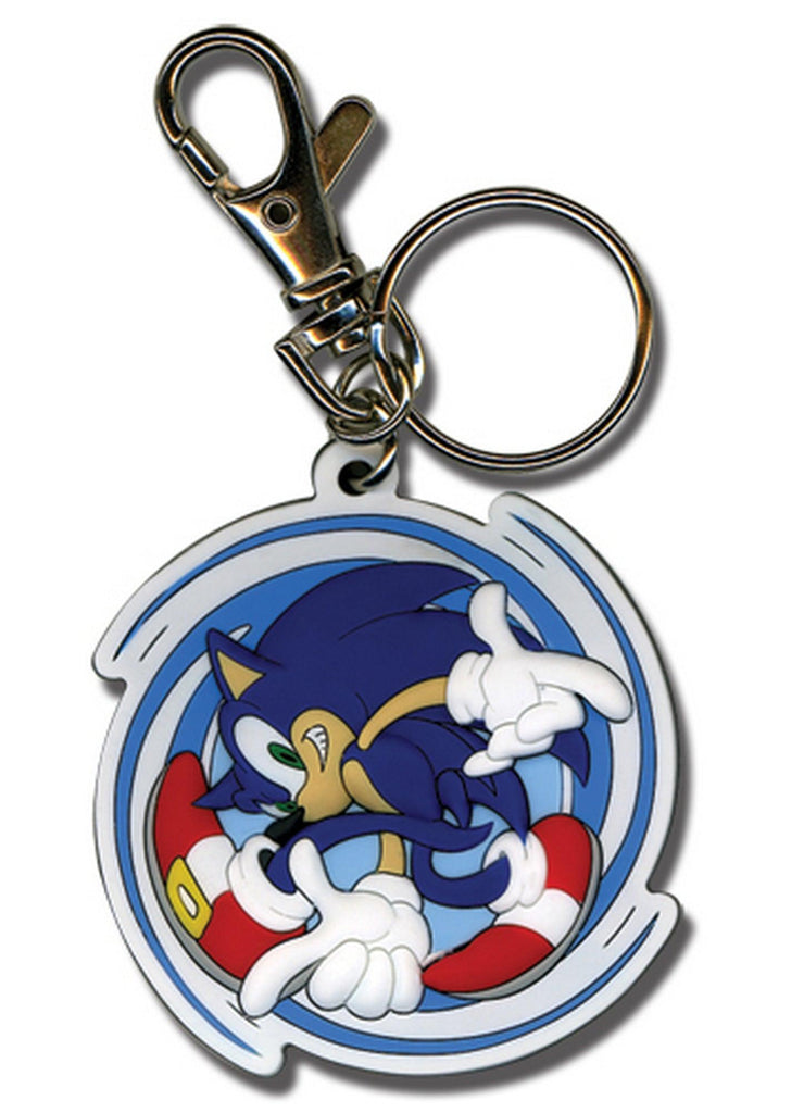 Sonic The Hedgehog - Spinning Sonic The Hedgehog Keychain - Great Eastern Entertainment