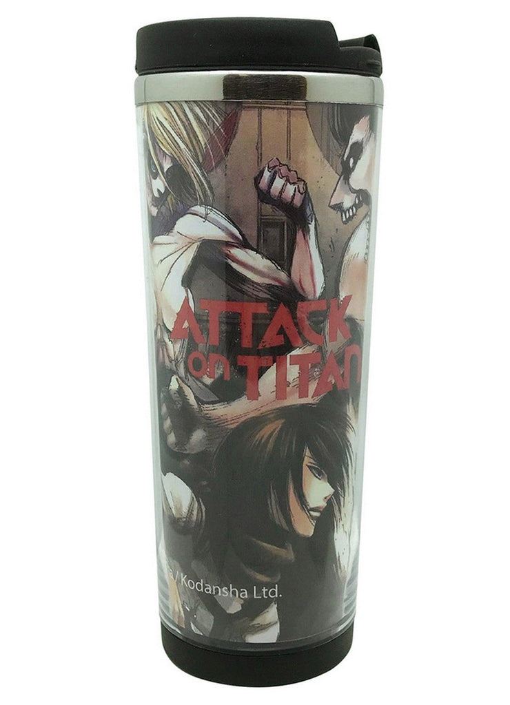 Attack On Titan (Manga) - Attack And Female Titan Tumbler