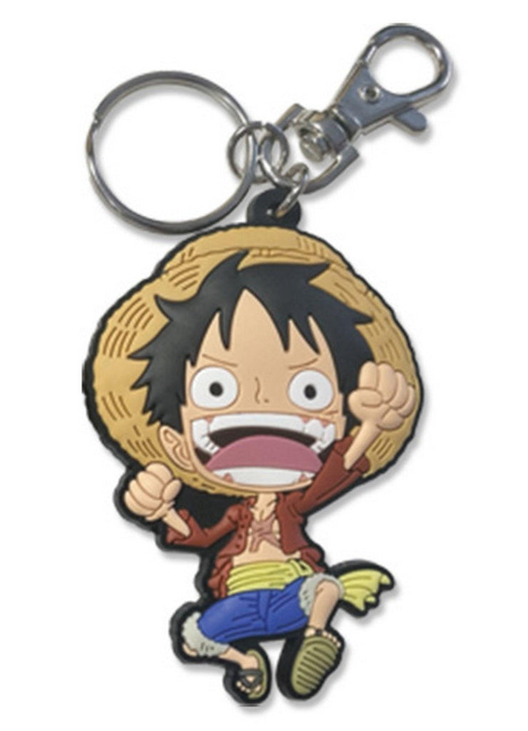 One Piece - Monkey D. Luffy PVC Keychain 2.5" - Great Eastern Entertainment