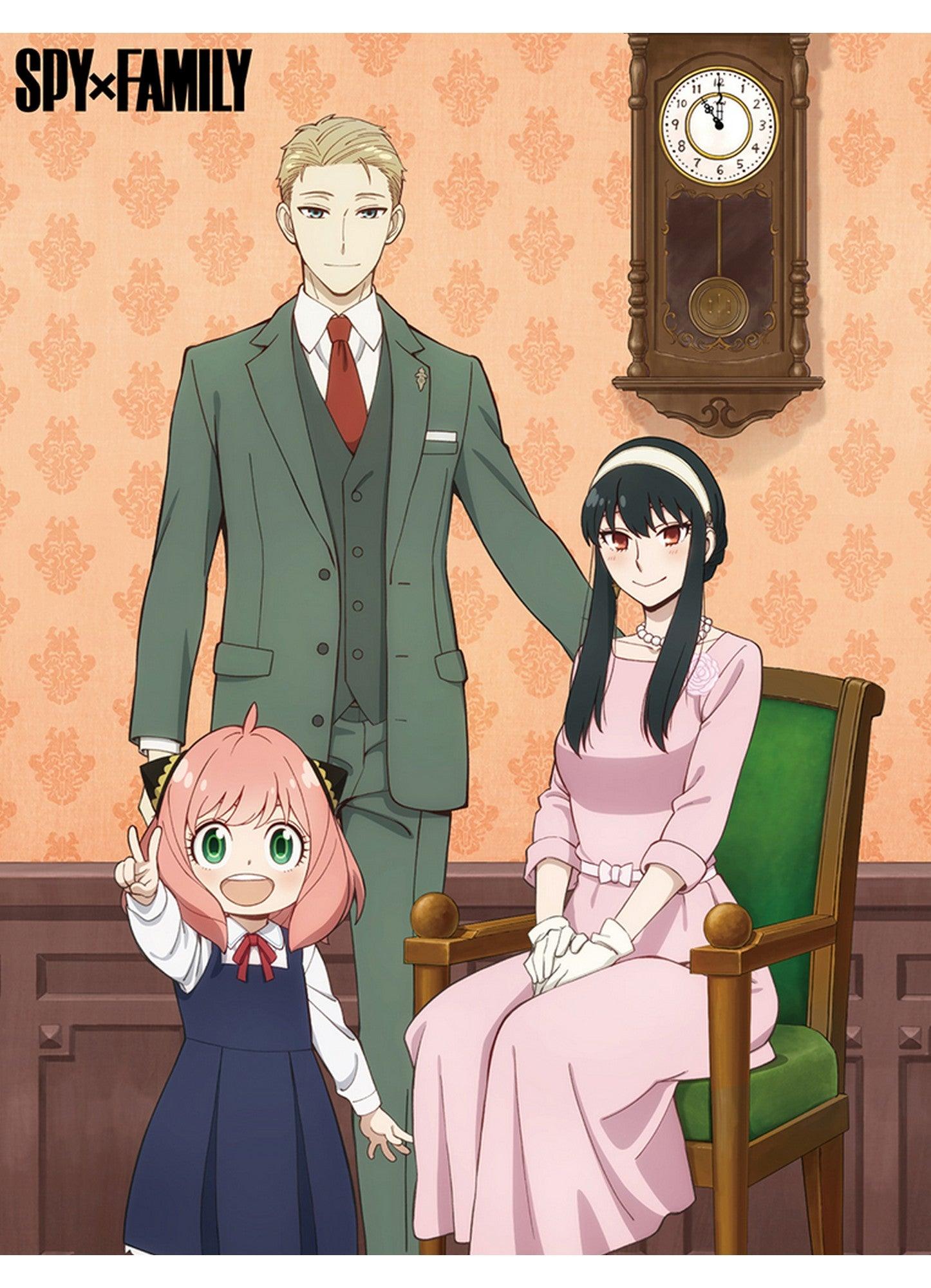 Spy X Family - Forger Family Post Illustrations Throw Blanket