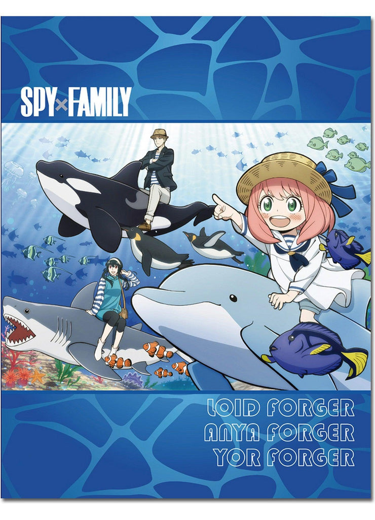 Spy X Family - Go To The Aquarium Sublimation Throw Blanket