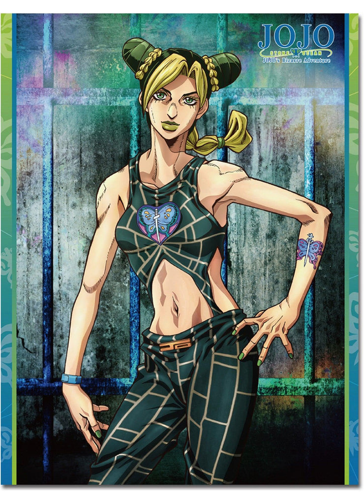 Jojos S5 Stone Ocean - Key Art #1 Sublimation Throw Blanket 46"W x 60"H