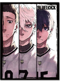 Blue Lock (Manga) - Yoichi Isagi, Seishiro Nagi & Barou Shouei Throw Blanket 46"W x 60"H