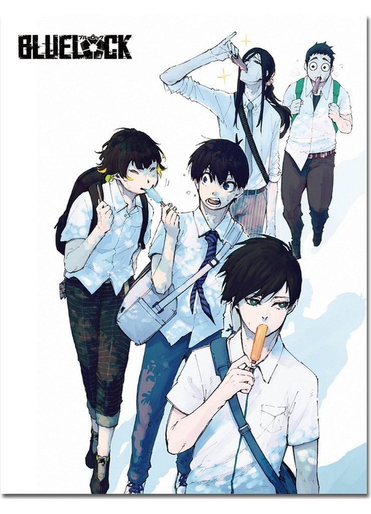 Blue Lock (Manga) - Yoichi Isagi, Meguru Bachira & Rin Itoshi Group Throw Blanket 46"W x 60"H