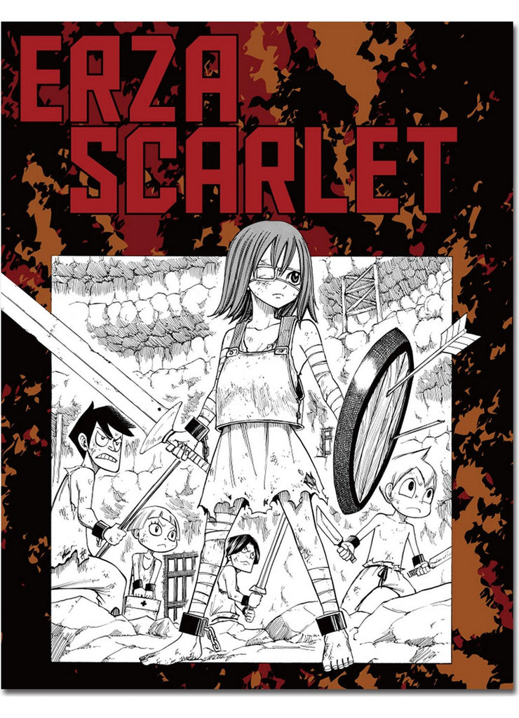 Fairy Tail (Manga) - Vol 10 P131 Erza Scarlet Throw Blanket 46"W x 60"H