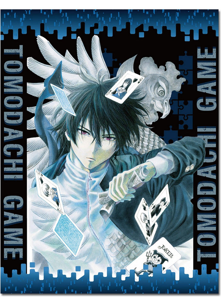 Tomodachi Game Manga - Vol 1 Cover Art Sublimation Throw Blanket 46"W x 60"H