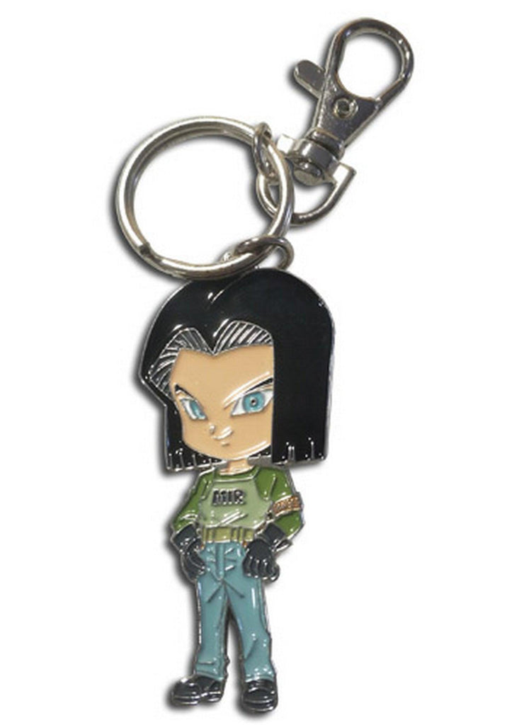 Dragon Ball Super - SD Android 17 Metal Keychain - Great Eastern Entertainment
