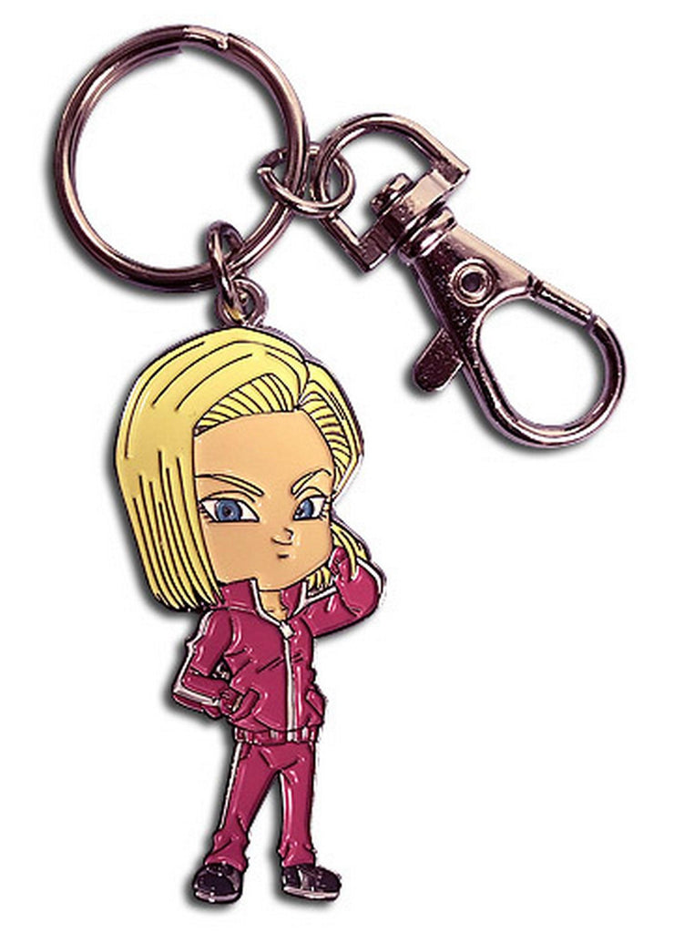 Dragon Ball Super - SD Android 18 Metal Keychain - Great Eastern Entertainment