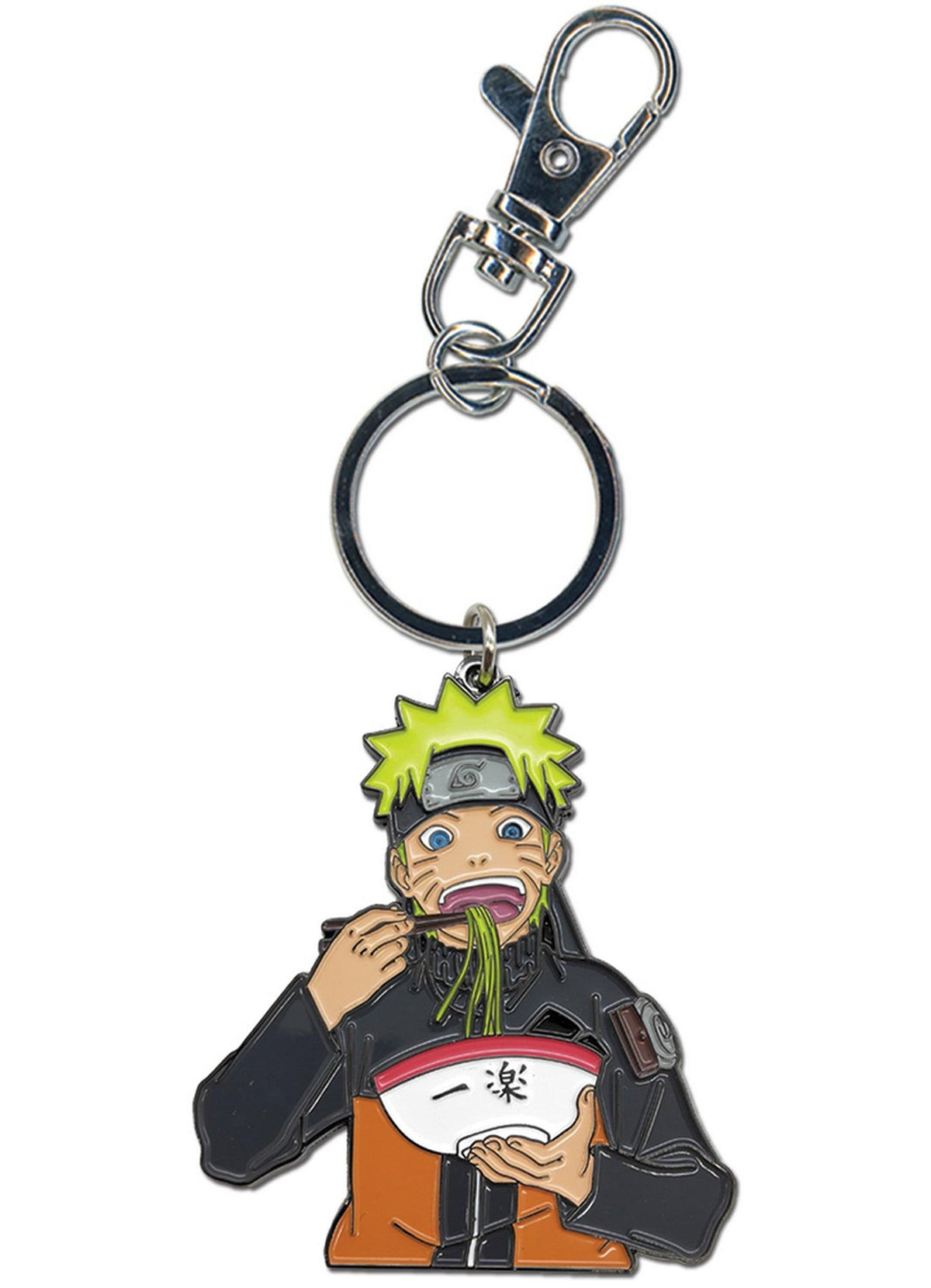 Naruto Shippuden - Naruto Eating Ramen Enamel Keychain - Great Eastern Entertainment