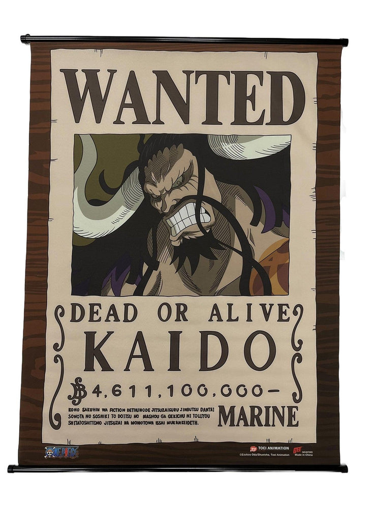 One Piece - Wanted Posters Kaido Wall Scroll 31"W x 43"H