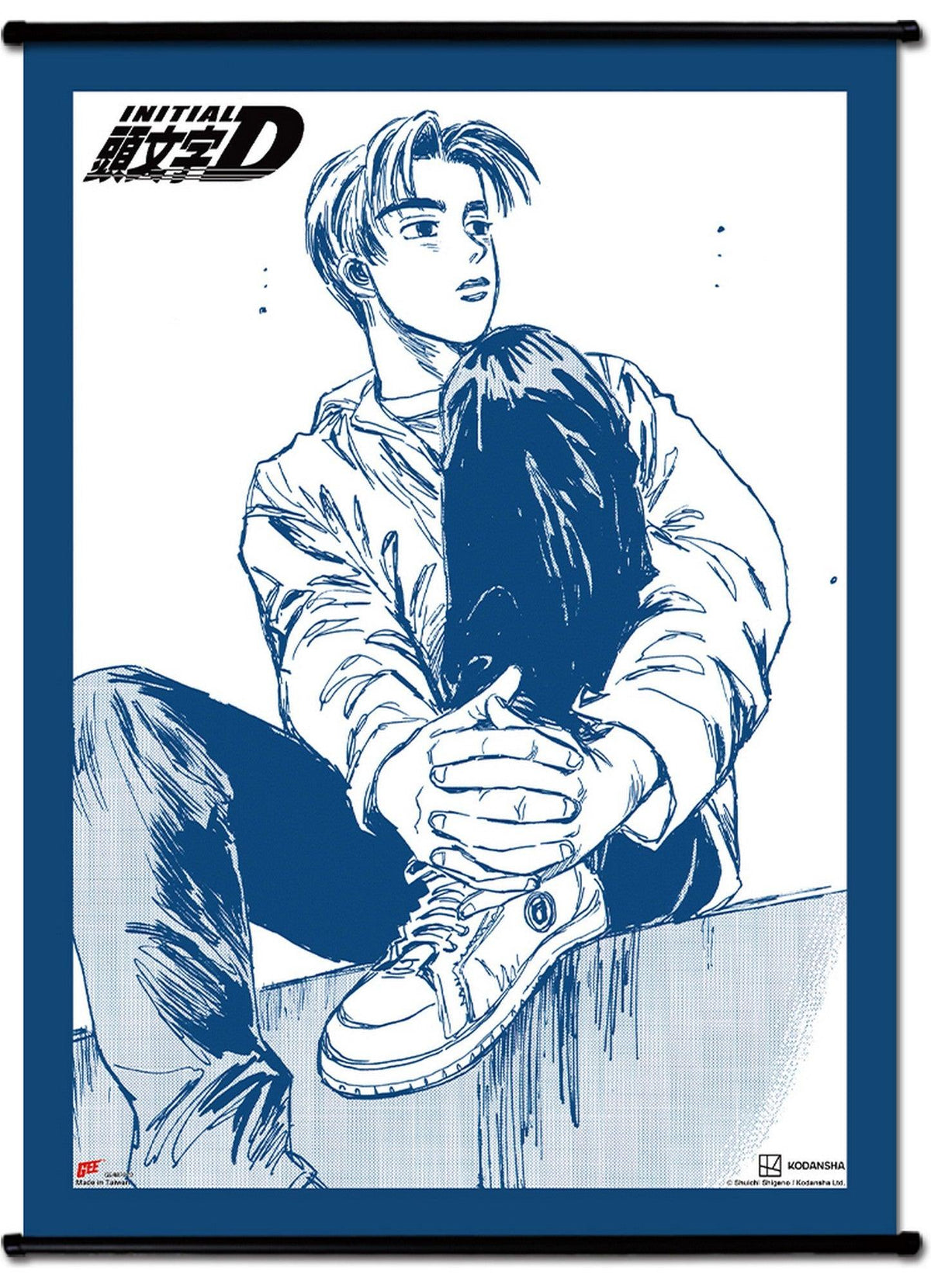 Initial D (Manga) - Takumi Fujiwara Wall Scroll 31"W x 43"H