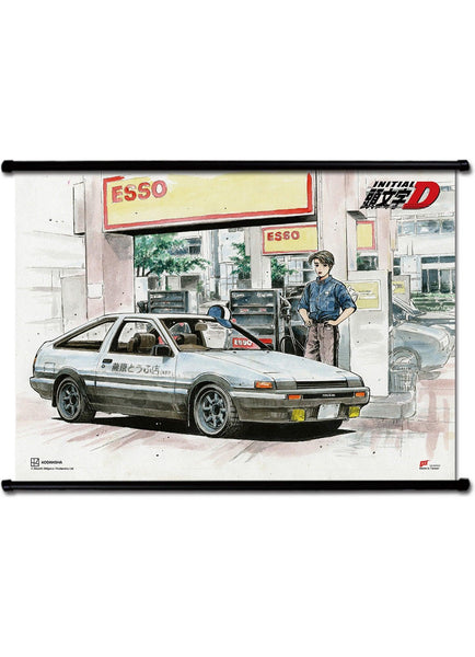 Initial D (Manga) - Takumi Fujiwara & AE86 Double Wall Water Bottle