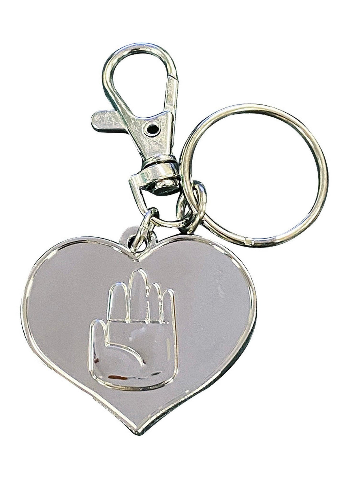 Jojo's Bizarre Advanture- S3 Hands In Heart Icon Metal Keychain
