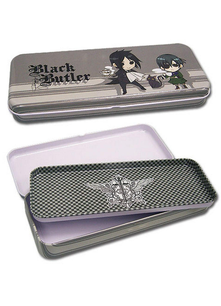 Black Butler - Sebastian Michaelis & Ciel Phantomhive Tin Pencil Case - Great Eastern Entertainment