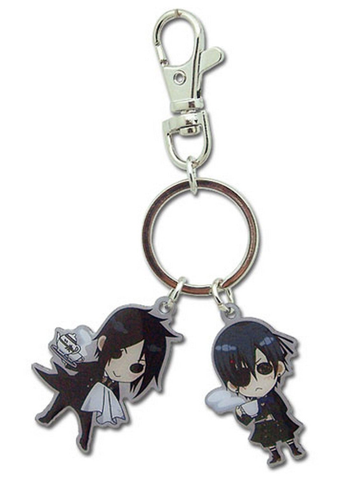 Black Butler - Sebastian Michaelis & Ciel Phantomhive SD Metal Keychain - Great Eastern Entertainment