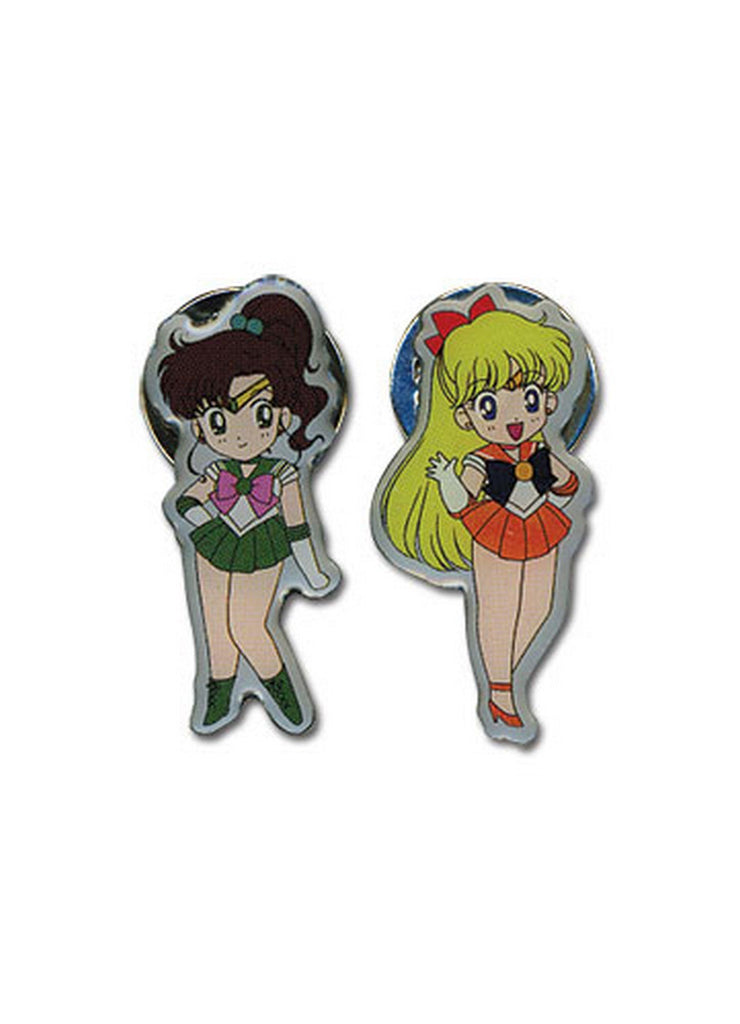 Sailor Moon - SD Venus & Jupiter Pin Set 1" - Great Eastern Entertainment