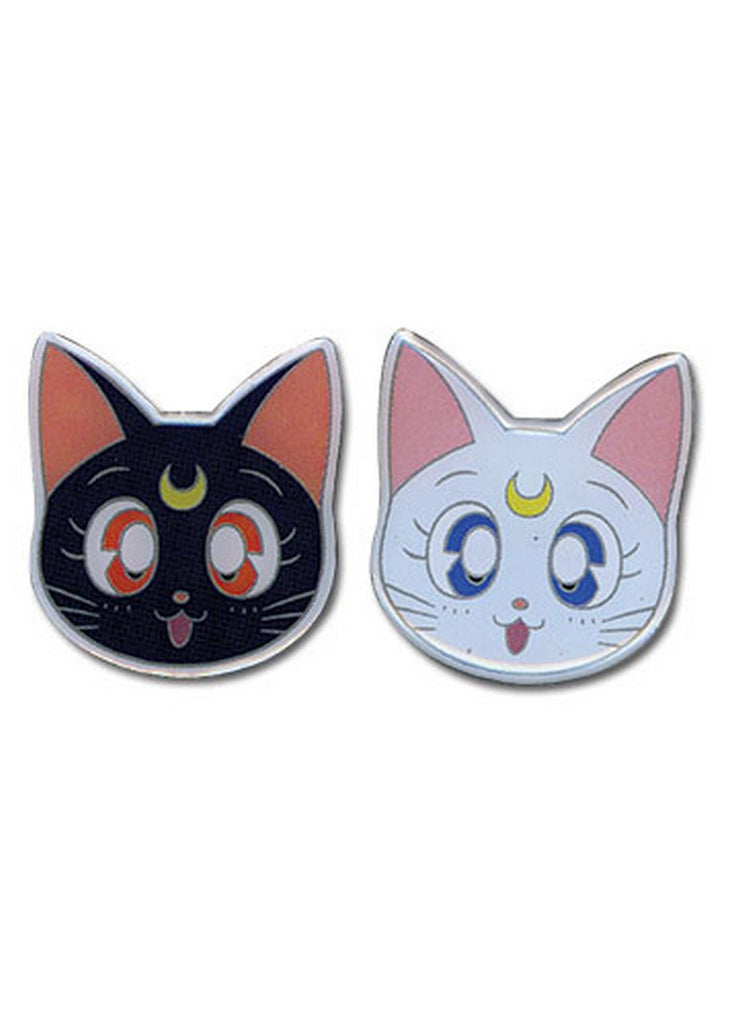 Sailor Moon - Luna & Artemis Metal Pin Set 1"H - Great Eastern Entertainment