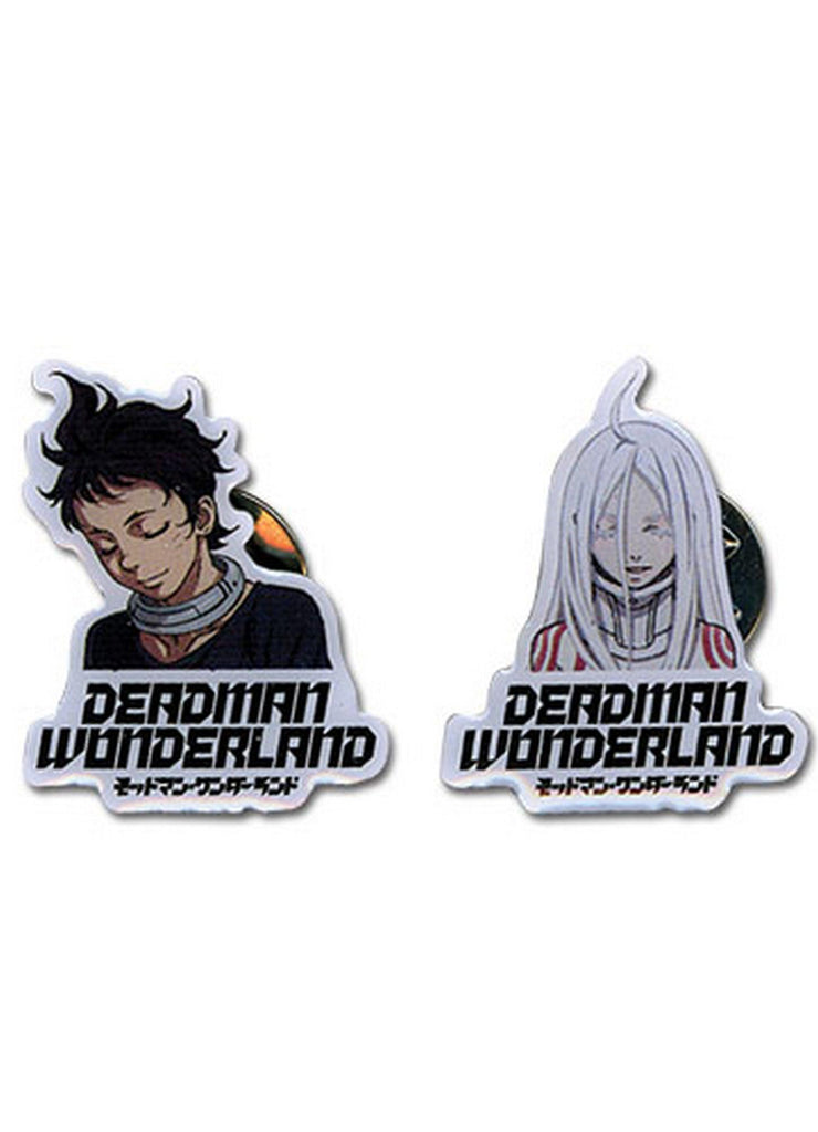 Deadman Wonderland - Shiro & Ganta Igarashi Eye Closing Version Pin Set - Great Eastern Entertainment