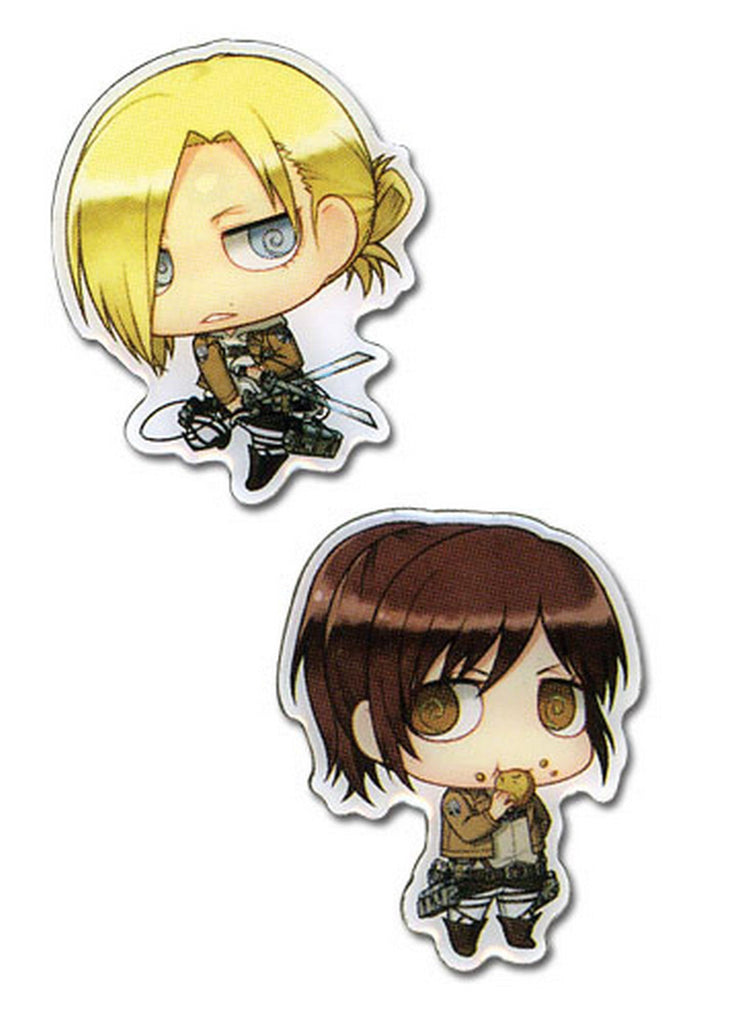 Attack on Titan - SD Sasha Blouse & Annie Leonhart Metal Pins - Great Eastern Entertainment