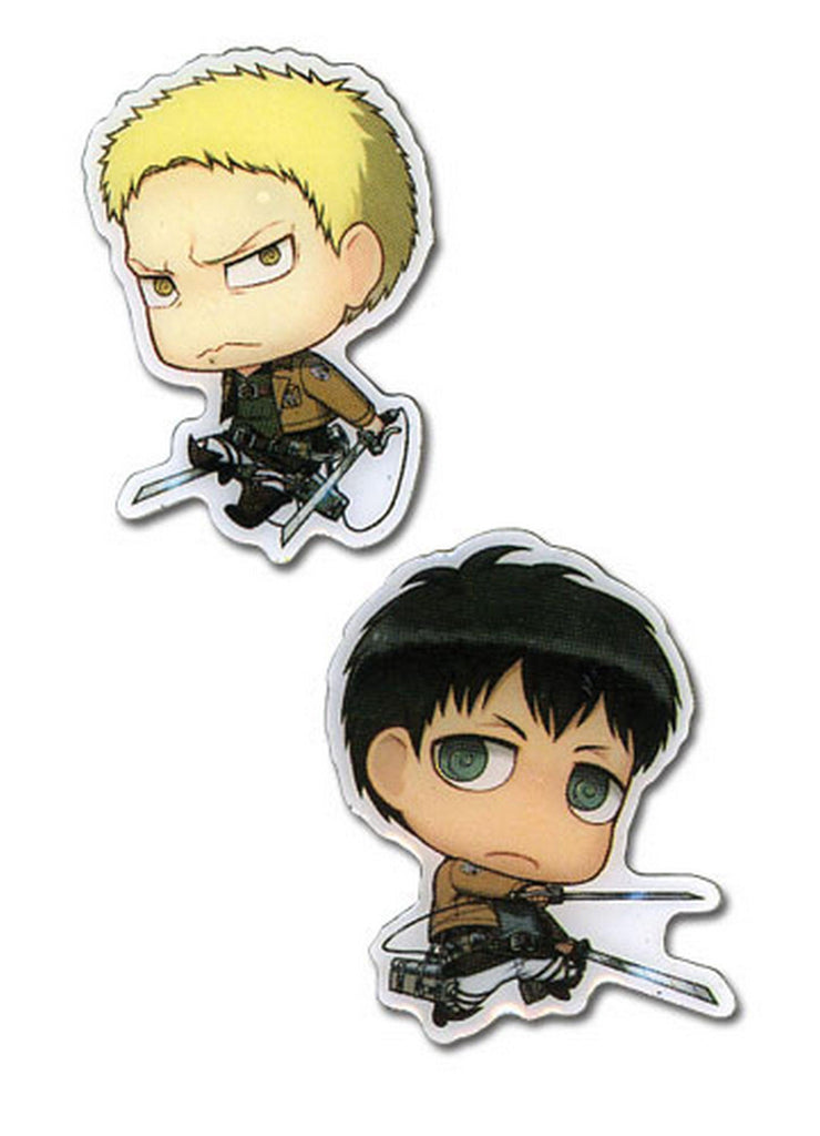 Attack on Titan - SD Reiner Braun & Berholdt Metal Pins - Great Eastern Entertainment