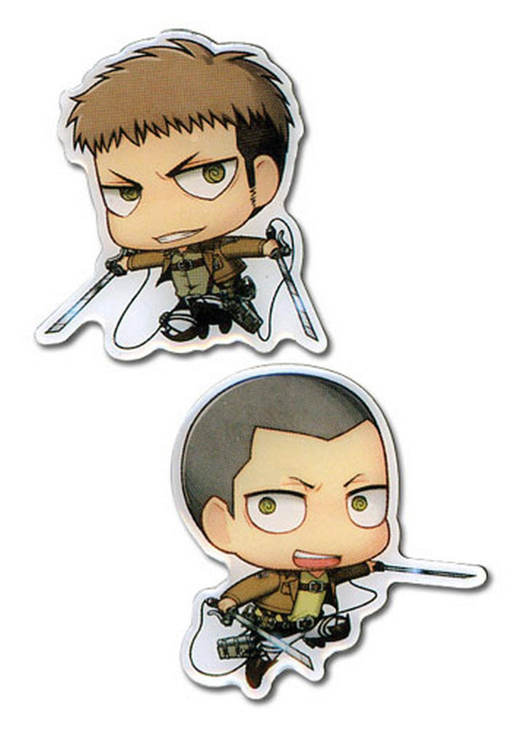 Attack on Titan - SD Jean Kirstein & Connie Springer Metal Pins - Great Eastern Entertainment