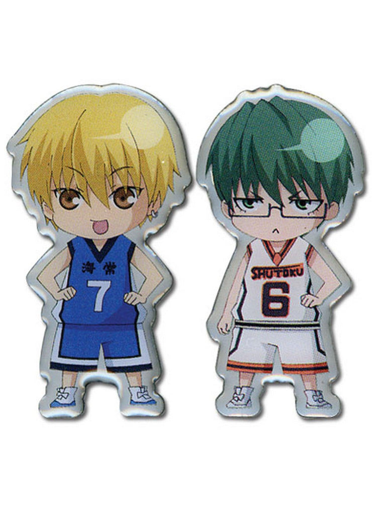 Kuroko's Basketball - Ryota Kise And Yukio Kasamatsu SD Metal Pin - Great Eastern Entertainment