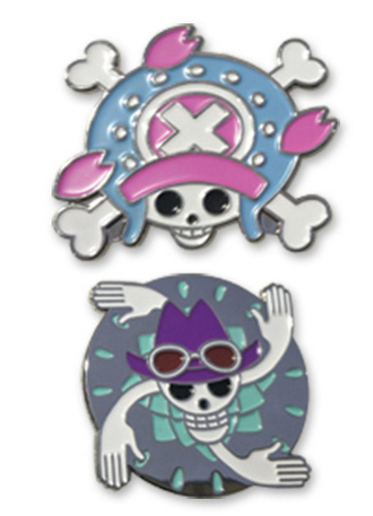 One Piece - Chopper & Nico Robin Skull Pin Set - Great Eastern Entertainment