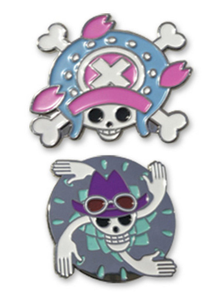 One Piece - Chopper & Nico Robin Skull Pin Set - Great Eastern Entertainment