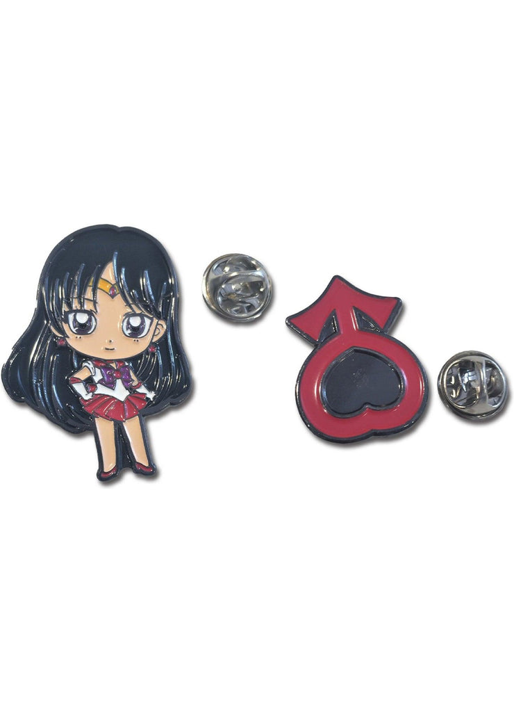 Sailor Moon S- SD Mars & Symbol Pin Set 1.5"