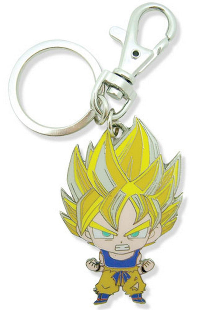 Dragon Ball Z - SD Super Saiyan Son Goku Metal Keychain - Great Eastern Entertainment