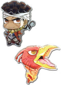 Jojo's Bizarre Adventure - Sillberchariot & Hierophantgreen SD Pin - Great Eastern Entertainment
