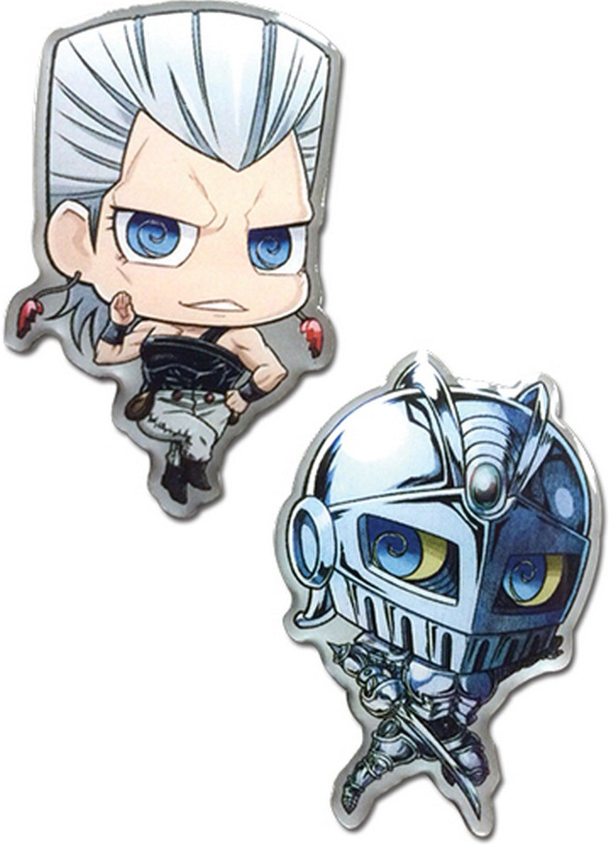 Jojo's Bizarre Adventure - Jean Pierre Polnareff & Star Platinum SD Pin - Great Eastern Entertainment