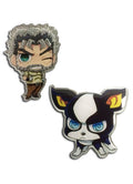 Jojo's Bizarre Adventure - Iggy & Joseph Joestar SD Pin - Great Eastern Entertainment