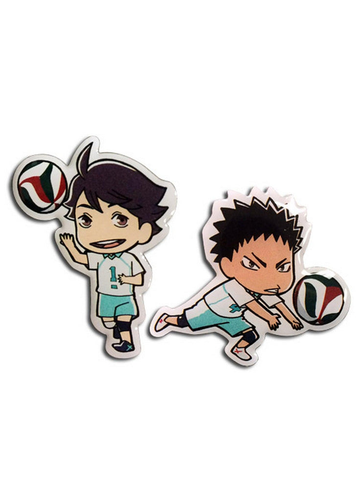 Haikyu!! - Toru Oikawa & Takanobu Aone Pins - Great Eastern Entertainment