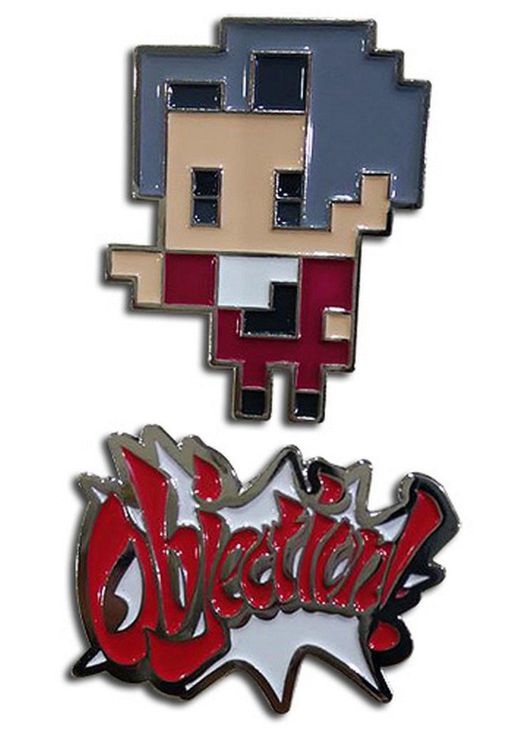 Ace Attorney - Miles Edgeworth & Objection Pins