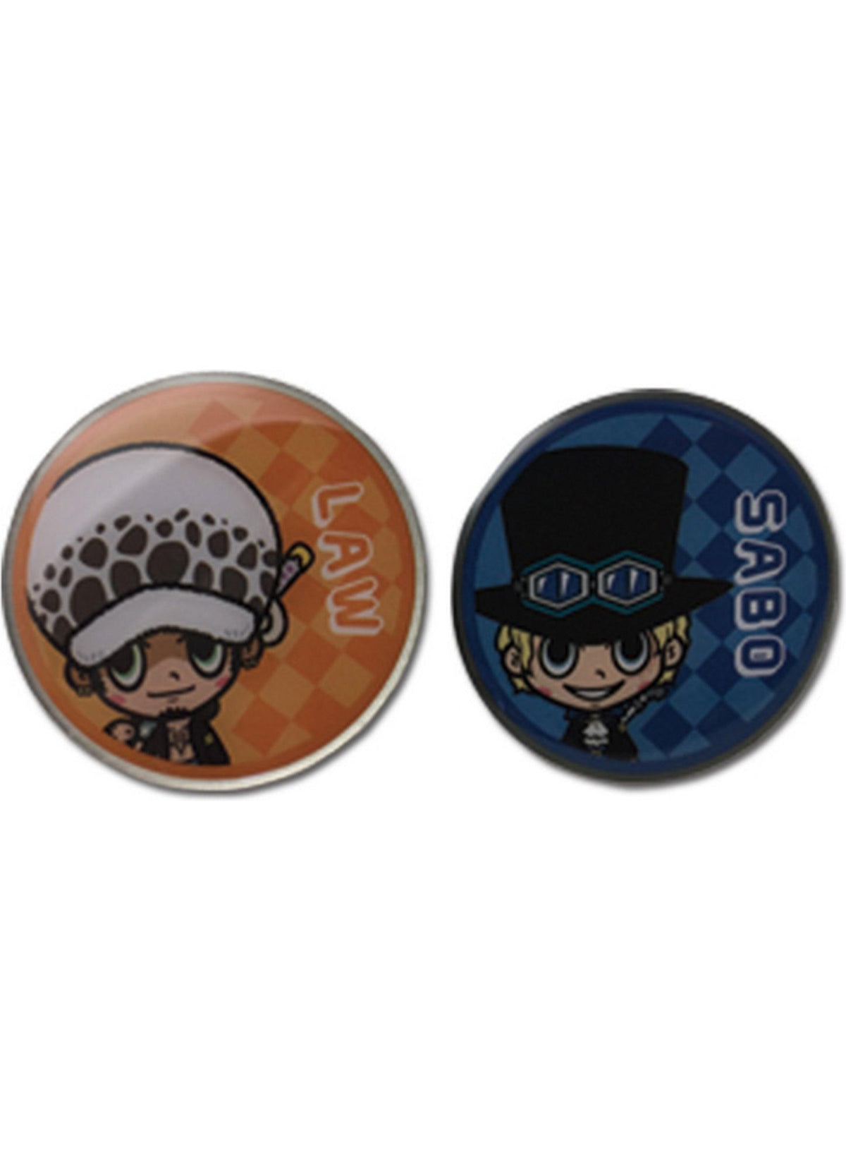 One Piece - Trafalgar D. Water Law & Sabo Pins - Great Eastern Entertainment