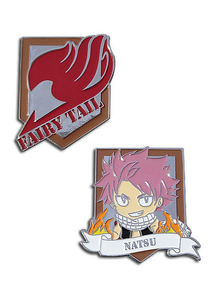 Fairy Tail S7 - Fairy Tail Emblem & Natsu Dragneel Pins - Great Eastern Entertainment