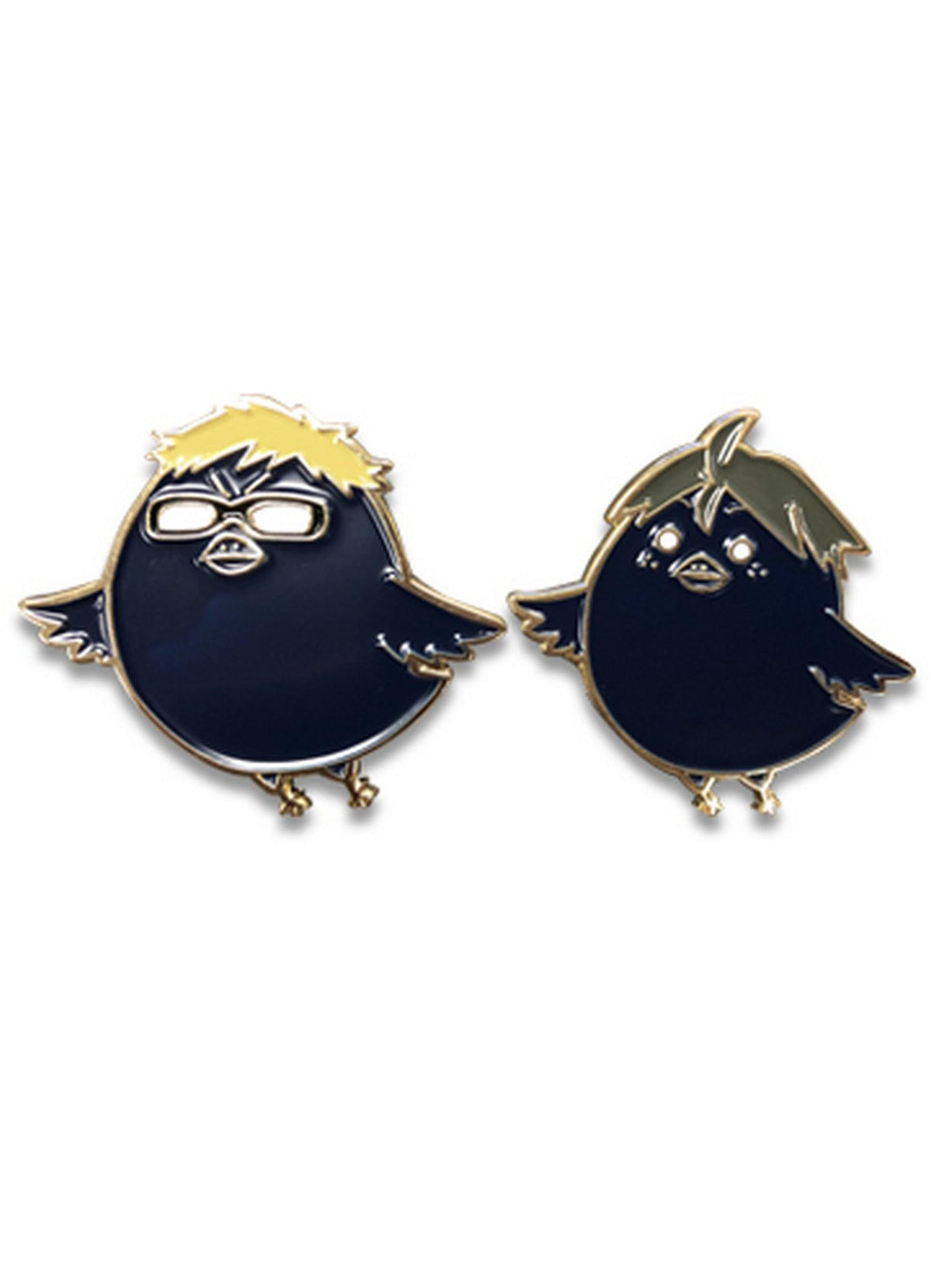 Haikyu!! S2 - Kei Tsukishima Crow & Tadashi Yamaguchi Crow Pin - Great Eastern Entertainment