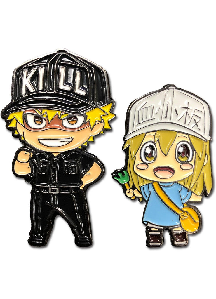 Cells At Work! - Platelet & Killer T Cell Pin