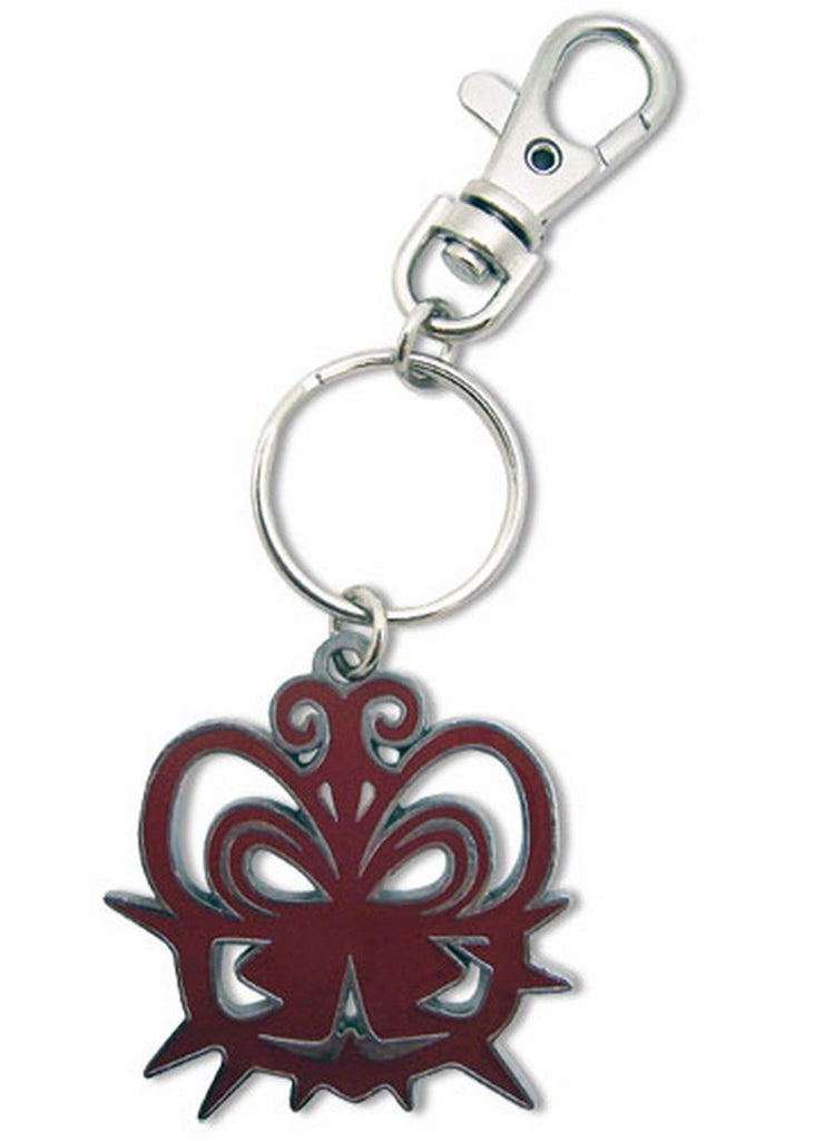 Madoka Magica - Rose Garden Witch's Kiss Symbol Metal Keychain - Great Eastern Entertainment