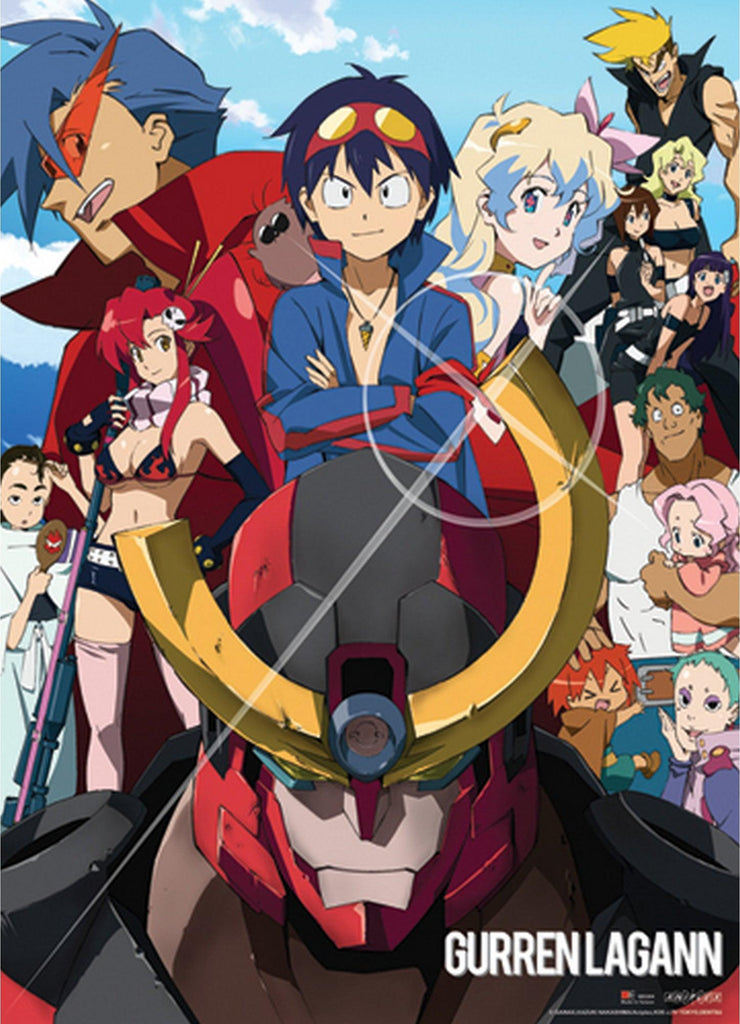 Gurren Lagann Group Wall Scroll