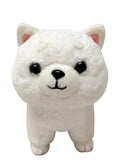 White Shiba Plush 5'H