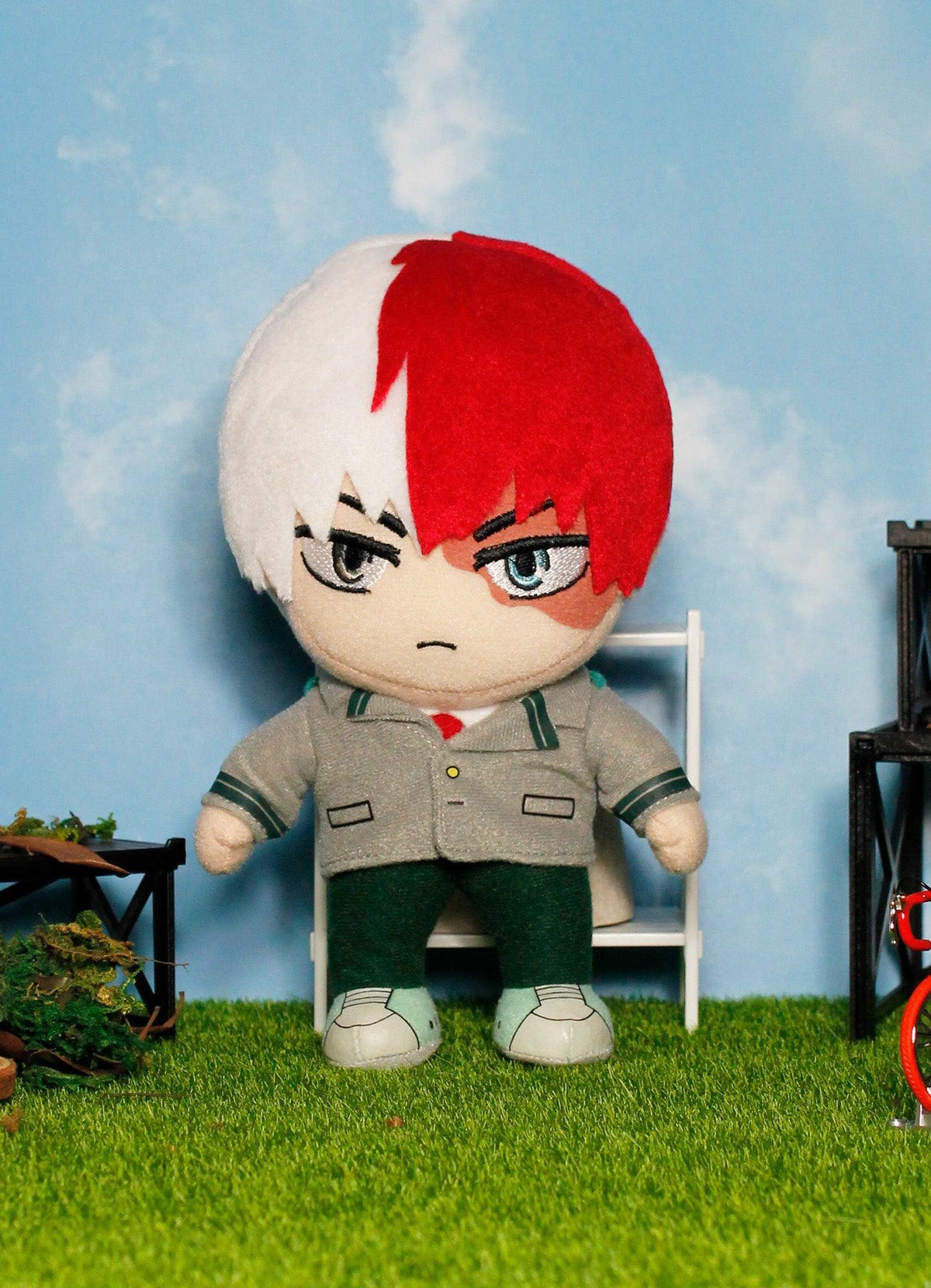 My Hero Academia - Shoto Todoroki Uniform Plush 8"H - Great Eastern Entertainment
